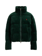 RALPH LAUREN WOMEN Corduroy Down Puffer Jacket Northwest Pine
